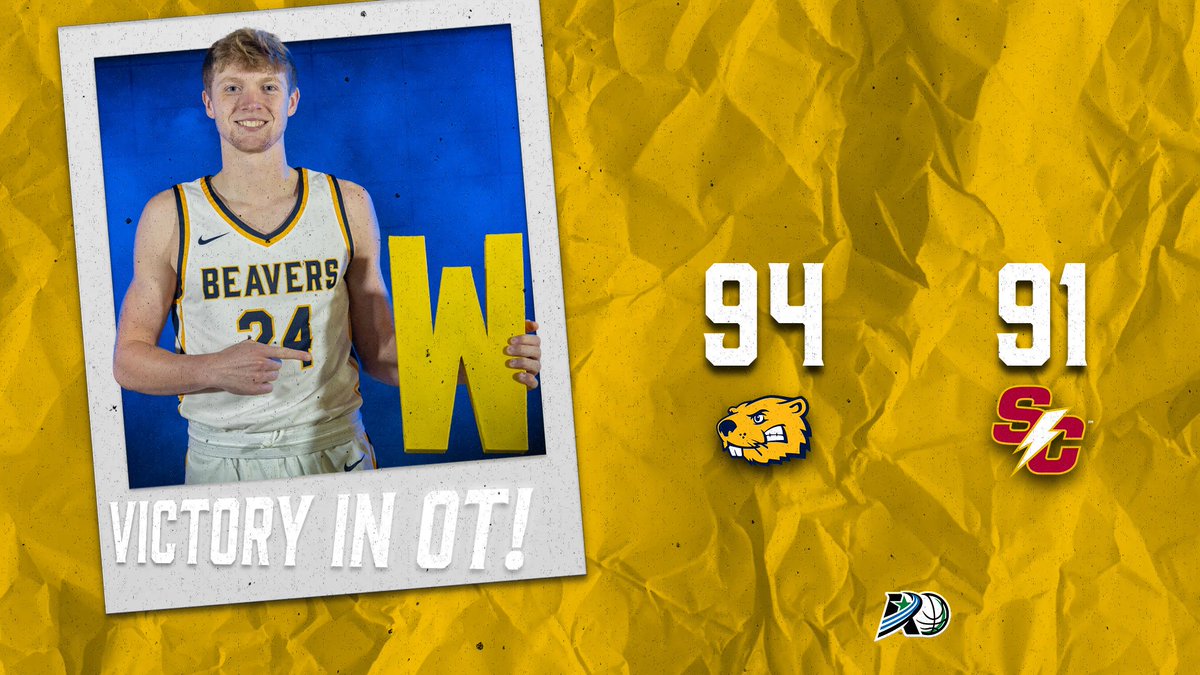 BEAVERS WIN IN OVERTIME! Zane Neubaum leads all scorers with 31, and BVU picks up an A-R-C victory at Simpson.

NEXT UP: the Beavers will look to keep it going against Wartburg at home. Tip-off Saturday at 4 p.m. #d3hoops #rollriversMBB #BeaversBuild