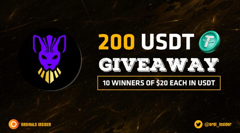 Ordinals Insider (@ordi_insider) on Twitter photo 🎉 #GIVEAWAY ALERT
We're thrilled to host an exclusive giveaway with our partner <a href="/SphynxLabs/">Sphynx Labs</a>
🎁 $200 in #USDT for 10 lucky people ($20 for each)
⏰ Duration: 72 hours
👉 Like & Retweet
👉 Follow us & <a href="/SphynxLabs/">Sphynx Labs</a>
👉 Tag 3 friends and comment your wallet
#BRC20 #Ordinals 🎉 #GIVEAWAY ALERT
We're thrilled to host an exclusive giveaway with our partner <a href="/SphynxLabs/">Sphynx Labs</a>
🎁 $200 in #USDT for 10 lucky people ($20 for each)
⏰ Duration: 72 hours
👉 Like & Retweet
👉 Follow us & <a href="/SphynxLabs/">Sphynx Labs</a>
👉 Tag 3 friends and comment your wallet
#BRC20 #Ordinals