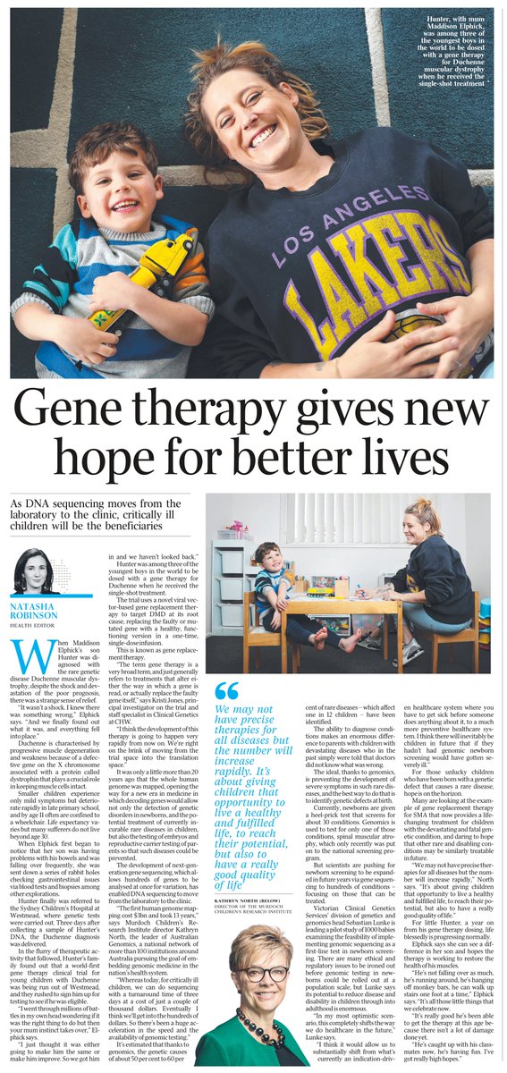 Murdoch Children's Research Institute (MCRI) (@mcri_for_kids) on Twitter photo Rapid #genomic testing can provide answers to critically ill children & their families. #MCRI Director Prof Kathryn North has described the "acceleration in the speed & availability" of this testing in <a href="/australian/">The Australian</a> | @NC_Robinson <a href="/MelbGenomics/">Melbourne Genomics Health Alliance</a> <a href="/VCGS/">ʕۣʔ نہايہّفـے ʕۣʔ</a> <a href="/AusGenomics/">Australian Genomics</a> #childhealth Rapid #genomic testing can provide answers to critically ill children & their families. #MCRI Director Prof Kathryn North has described the "acceleration in the speed & availability" of this testing in <a href="/australian/">The Australian</a> | @NC_Robinson <a href="/MelbGenomics/">Melbourne Genomics Health Alliance</a> <a href="/VCGS/">ʕۣʔ نہايہّفـے ʕۣʔ</a> <a href="/AusGenomics/">Australian Genomics</a> #childhealth