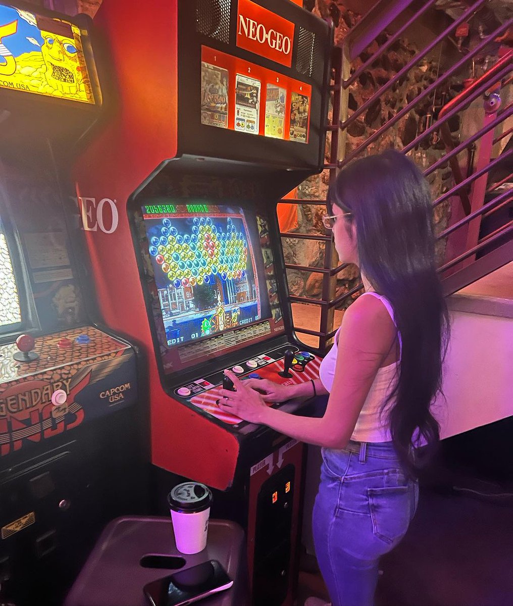 🕹️✨ Living her best life at Lost Levels Arcade 🎮👾⁠ !
⁠
Hours listed on our IG @claremontpackinghouse 
⁠

#arcade #funactivities #claremontcalifornia #placestovisit #funthingstodo #kidfriendly #familyfriendly #dateideas