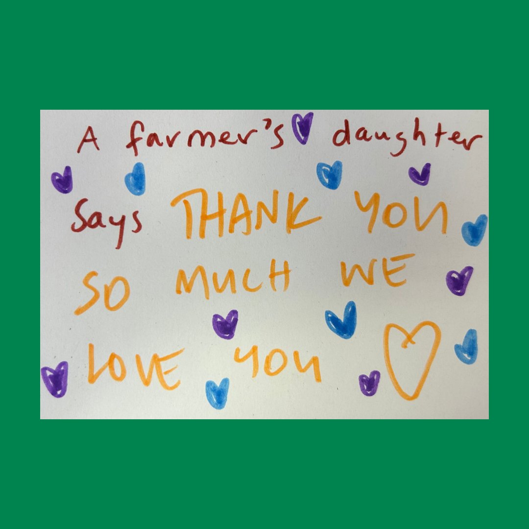 Royal Agricultural Society of WA (RASWA) (@royalagwa) on Twitter photo Tiny hands, big hearts! 🌈💕
Swipe through these adorable handwritten thank-you notes from little ones to the amazing farmers who make our meals magical. 🌾✨
These were shared on our 'Thank a Farmer' wall at the <a href="/perthroyalshow/">Perth Royal Show</a>. 🚜💚
#AgEducation #WAAgriculture Tiny hands, big hearts! 🌈💕
Swipe through these adorable handwritten thank-you notes from little ones to the amazing farmers who make our meals magical. 🌾✨
These were shared on our 'Thank a Farmer' wall at the <a href="/perthroyalshow/">Perth Royal Show</a>. 🚜💚
#AgEducation #WAAgriculture
