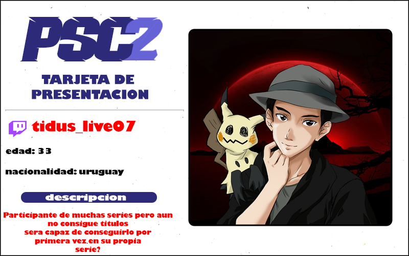 tydus07's tweet photo. segundo participante de la PSC2! https://t.co/jAJshwdSB0