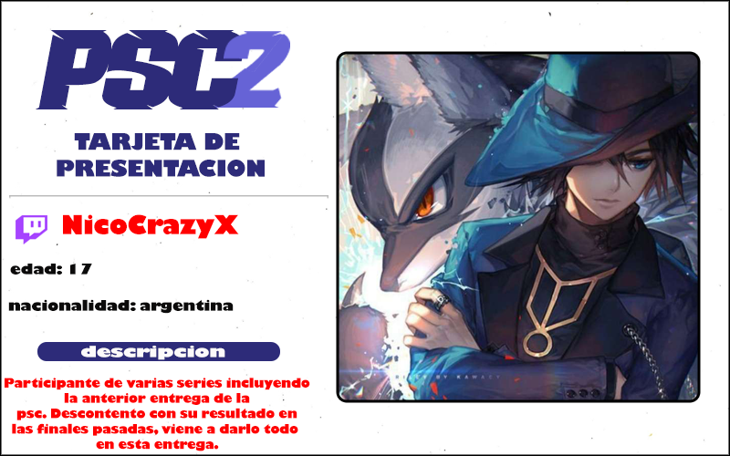 tydus07's tweet photo. tercer participante de la PSC2! https://t.co/jaSSZamBjN