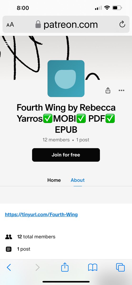 elleanorchin's tweet photo. @RebeccaYarros I think someone is impersonating you on @Patreon https://t.co/TIGG6BcxGO