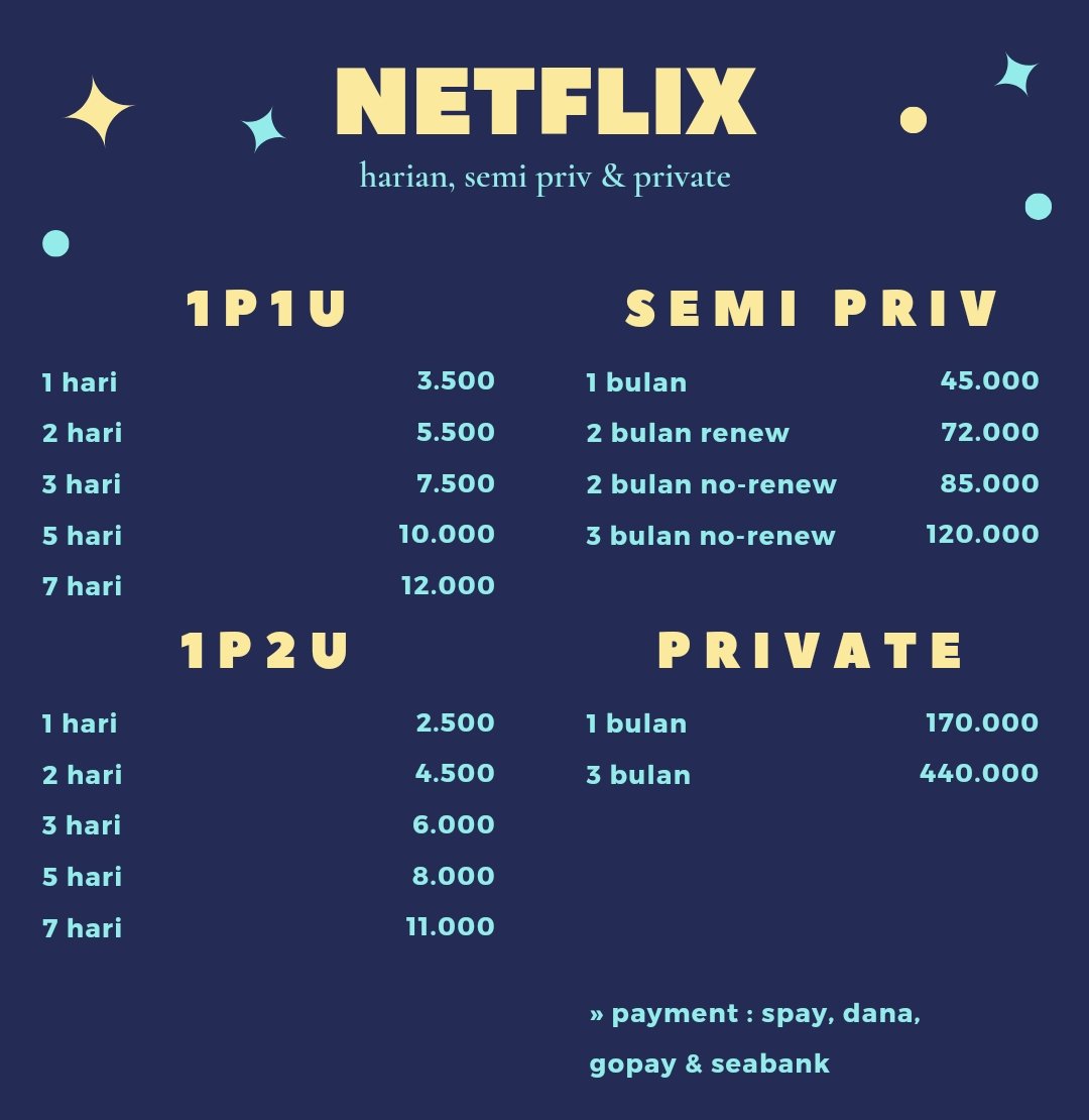 openn, yg nyari Netflix mariii #zonauang #zonajajan #zonaba

☎️: wa wa.me//6281343118397
💳: spay, dana, gopay &amp; seabank