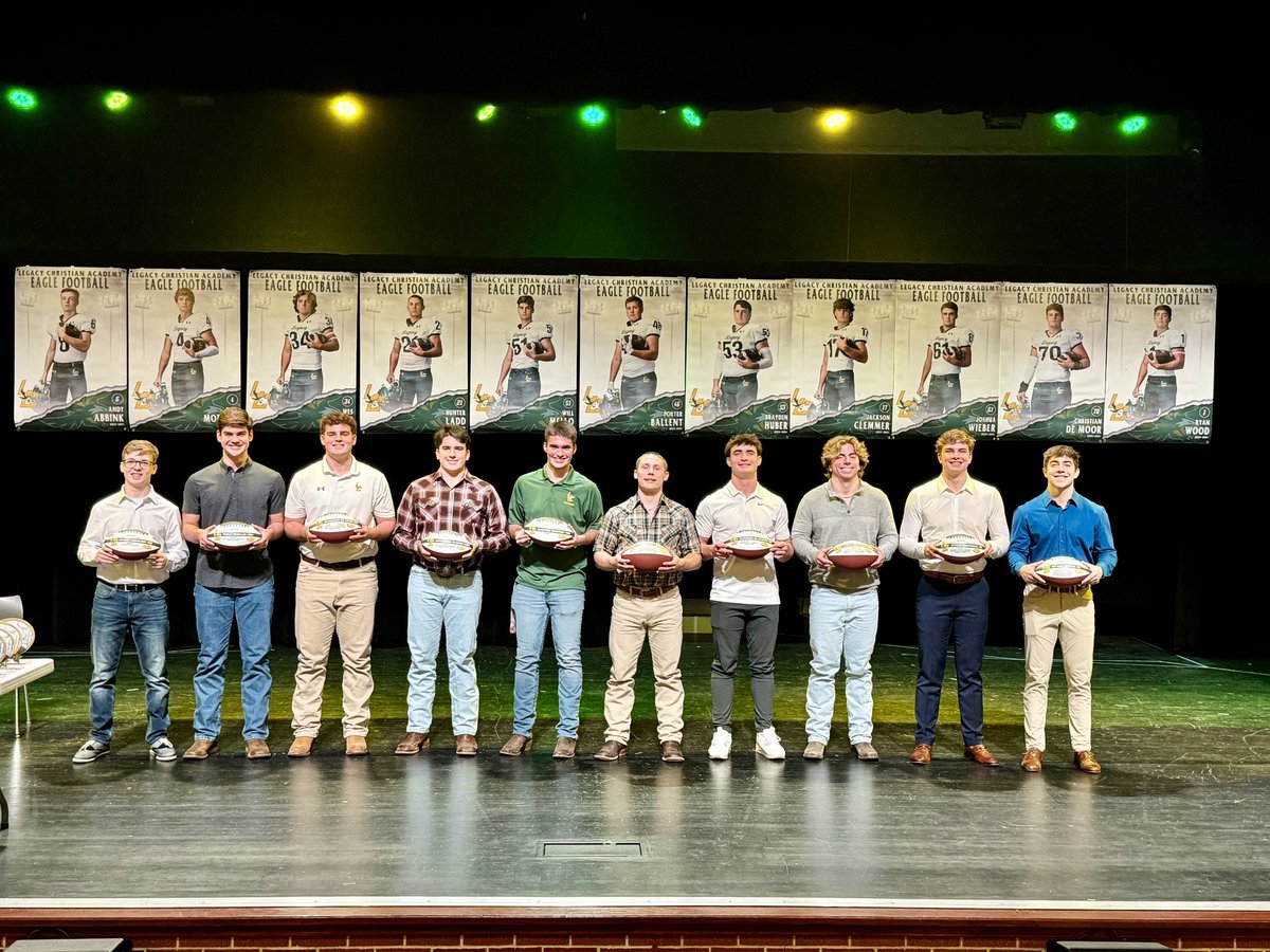 Great to honor our football team tonight, especially these seniors! What a fun year it will always be to look back on! 

These guys sure left a LEGACY! 

2024 LETS GO! #EVERYTHING 🦅