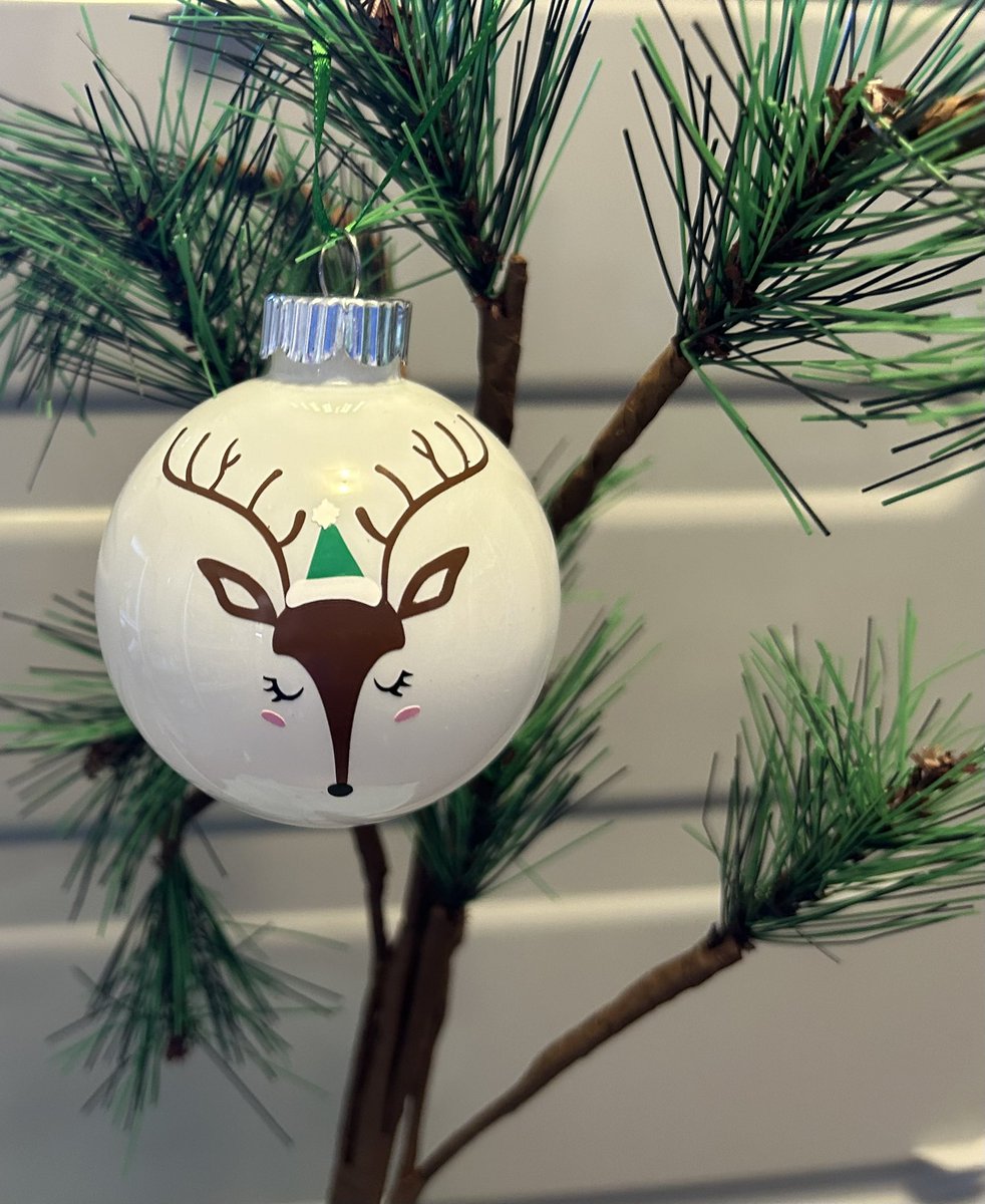 Stylized Reindeer ornament.