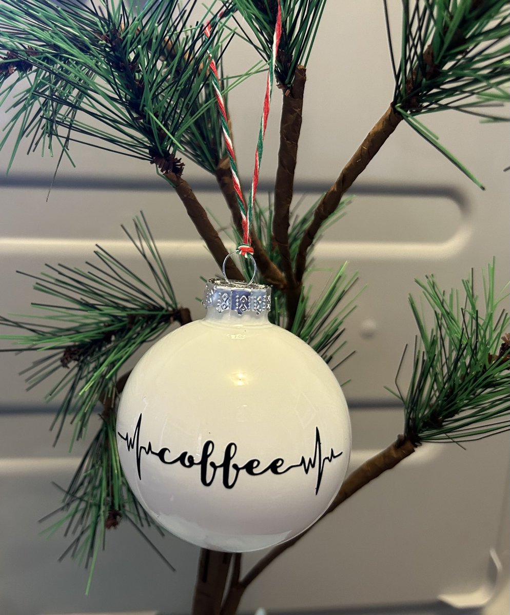 Coffee heartbeat ornament.