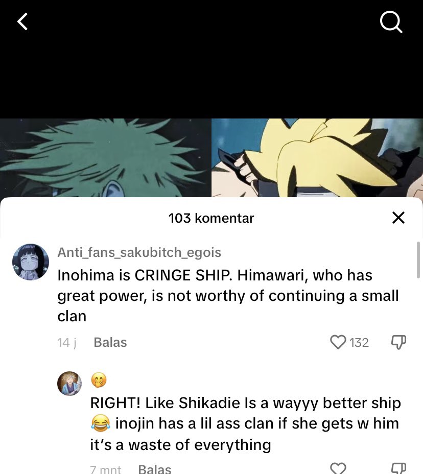 lat26428's tweet photo. This tacky fan of the Nara clan feels that the Nara clan is as great as Uzumaki and Hyuga π€£π€£π€£π€‘π€‘
#fyp #FYP #shikamaru #nara #naraclan #weak #uzumaki #hyuga #NARUTO #BORUTO #BorutoTwoBlueVortex #shikadai #shikahima #naruhina #shikatema https://t.co/YQ6xCiNHi5