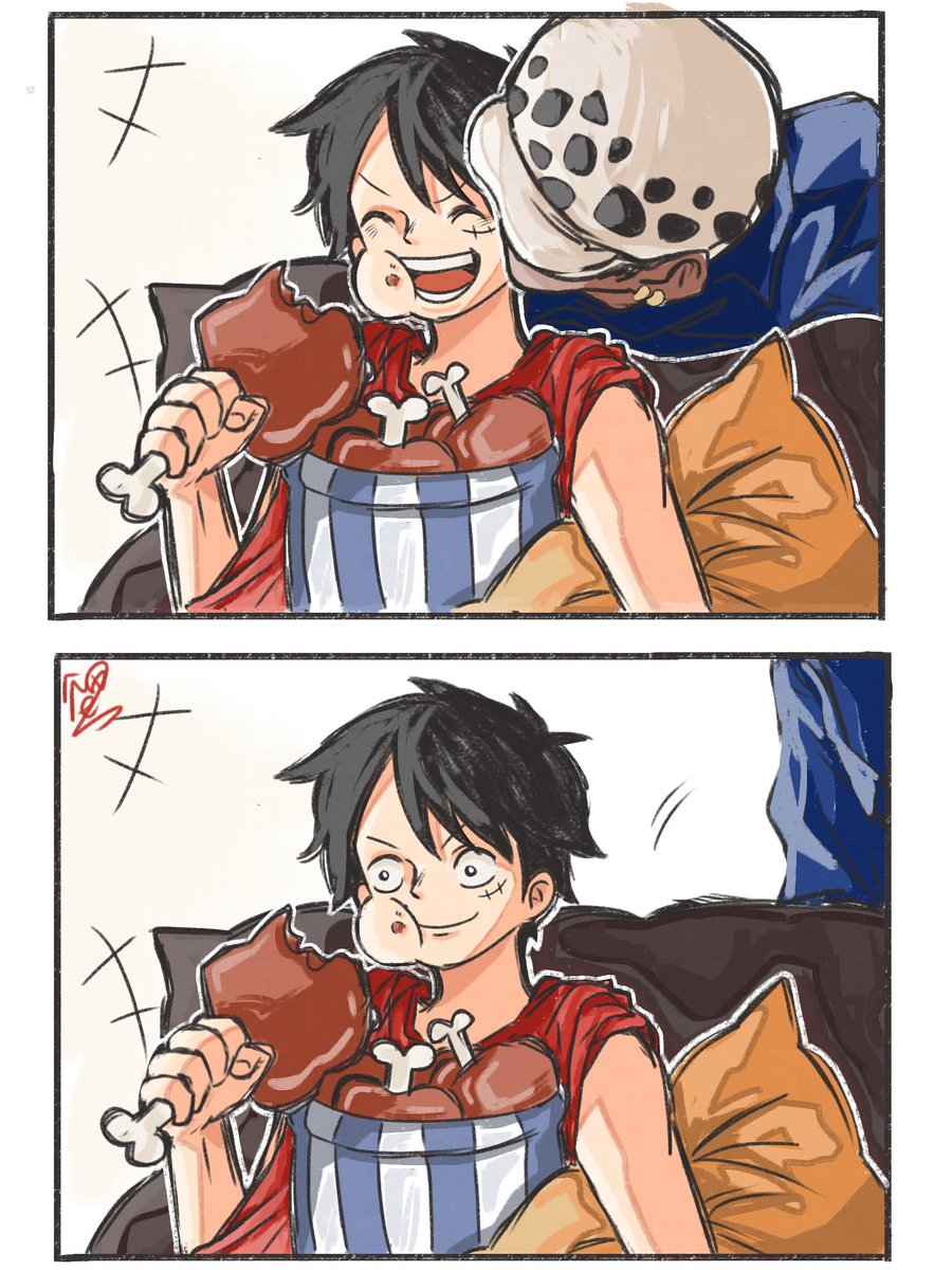 hourly_nerine's tweet photo. Law just had 3 surgeries in a row but he had Luffy!
#onepiece https://t.co/orNVdfxuIW