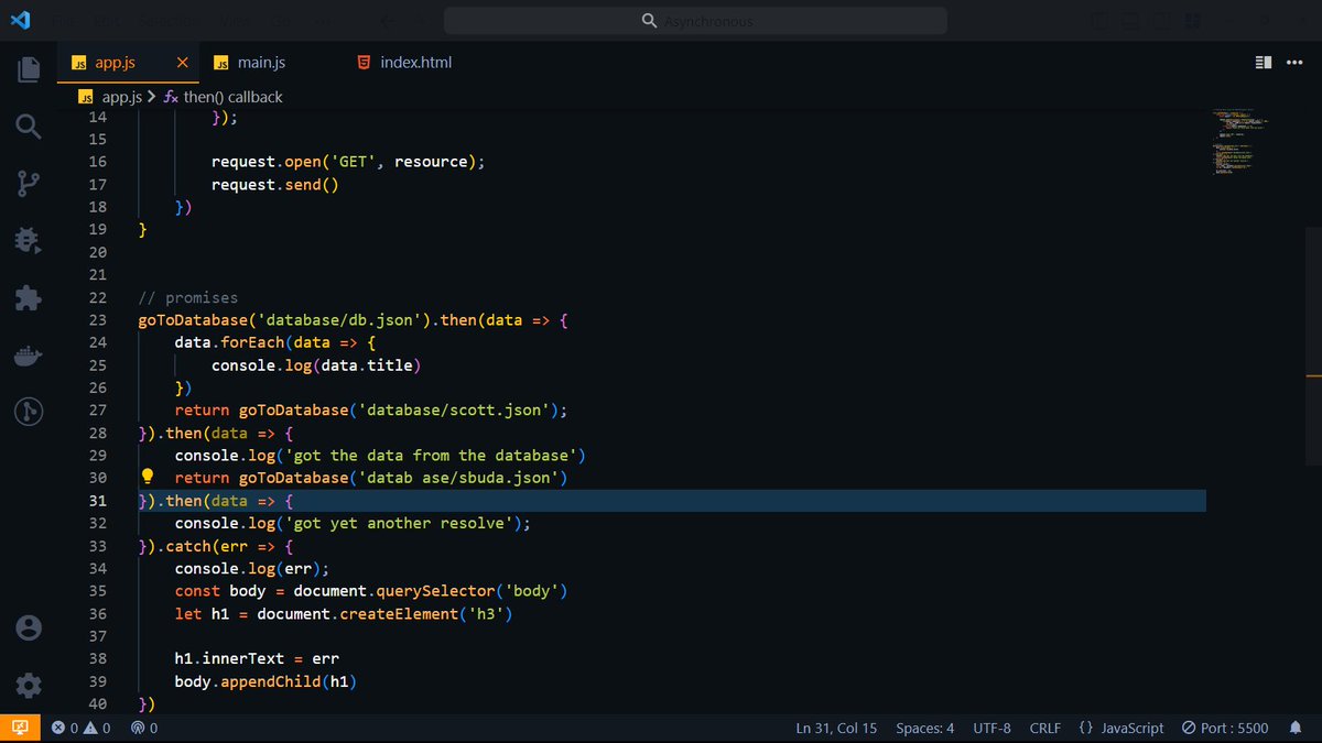 Scott_9135's tweet image. Asynchronous programming.
It's not that bad when you don't rush it,
Learned:
Request Object
Callback
Fetch api
Promises and
Async and await.
Now am going back to finish my project
#javascript
#learningcode
#buildinpublic