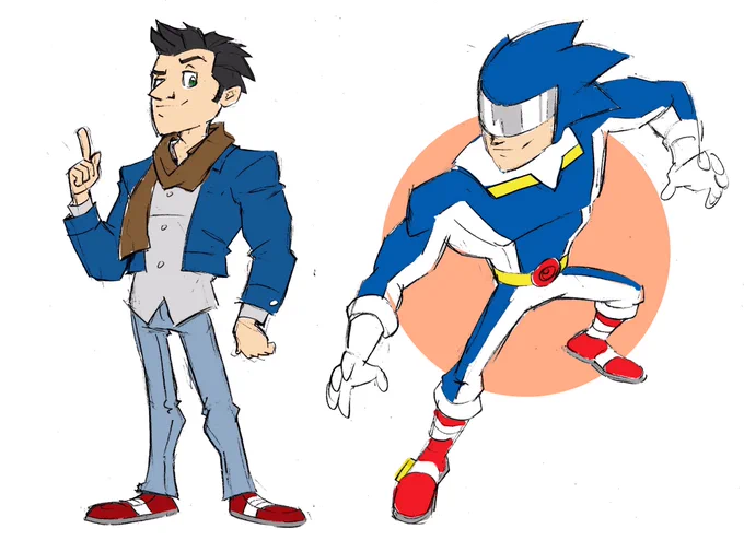 In Archie's Sonic the Hedgehog continuity, Sonic Man was the main character of a Breeze Media tokusatsu, where he lead a super sentai-like squad called the Sonic Man Heroes. 