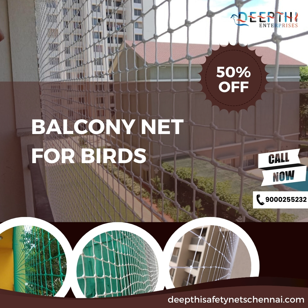 DeepthiEnt97508's tweet image. Enjoy the serene view from your balcony without worrying about unwanted feathered visitors! Our balcony net for bird prevention in Chennai ensures a peaceful and clean space. 🐦✨ #BalconyNet #BirdPrevention #birdnets 
Call us @ 9000255232
Visit us: deepthisafetynetschennai.com/balcony-net-fo…