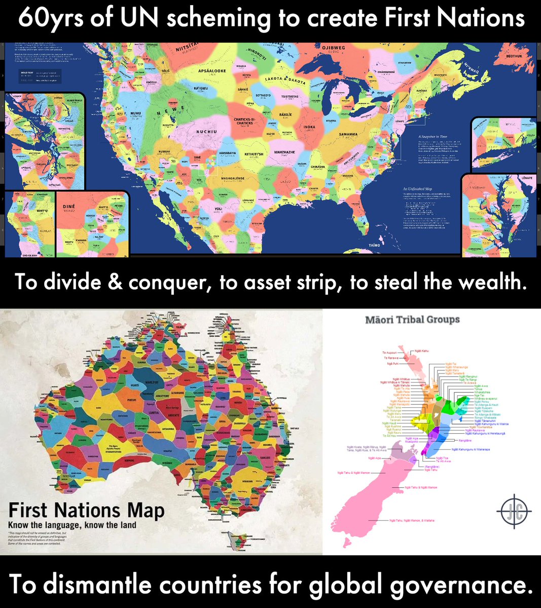 It's not about left or right. It is about right and wrong. There is one UNi-party in the Canberra Swamp. A compromised troupe of useful idiot actors. Controlling the narrative to control us. To break up our nation. Not just here, they are using Indigenous people as a scapegoat