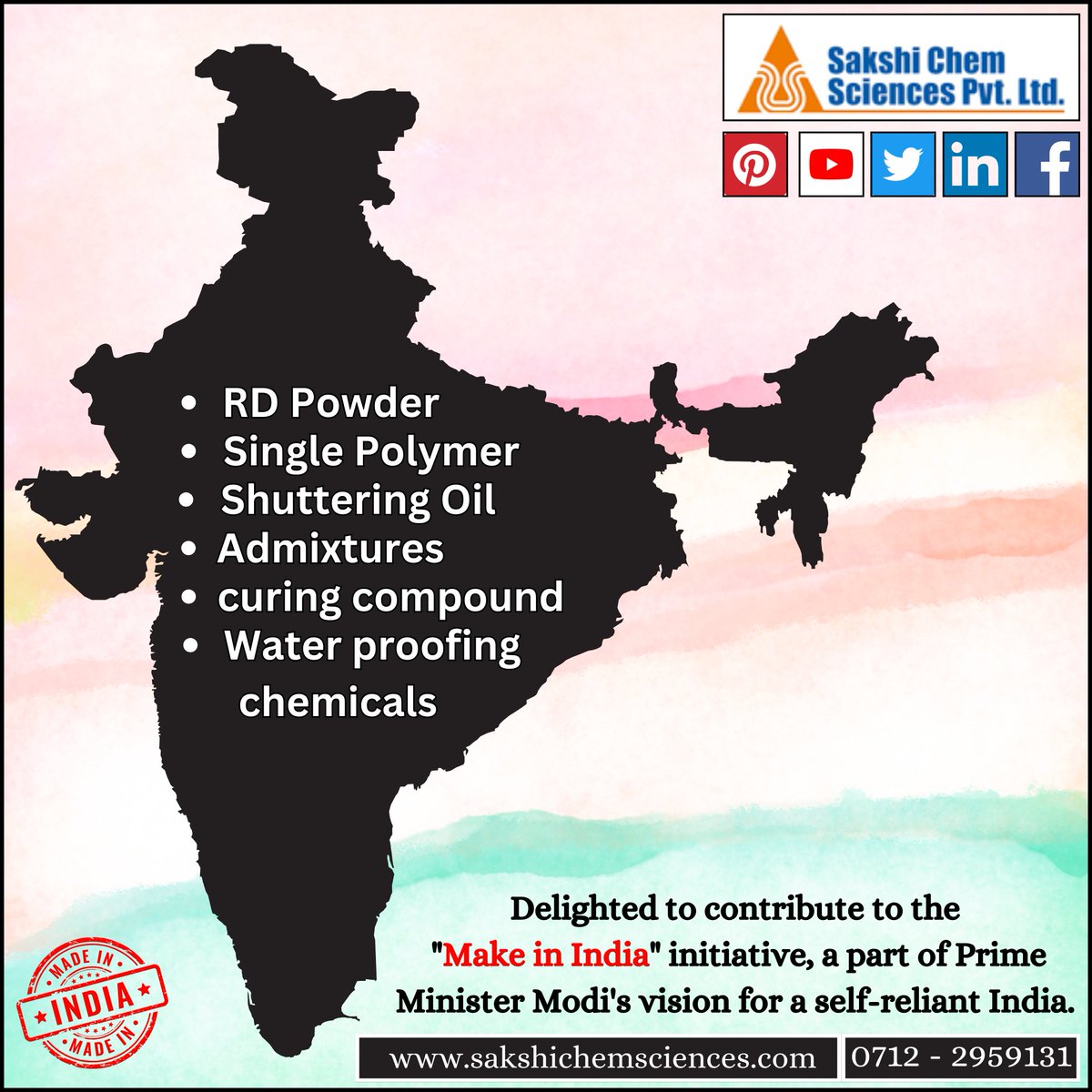 SakshiChemSci's tweet image. #sakshichemsciences #constructionchemicals #addage #construction #makeinindia #nagpur

.

Website: sakshichemsciences.com

Whatsapp : wa.me/+919422308713

E-mail: enquiry@sakshichemsciences.com