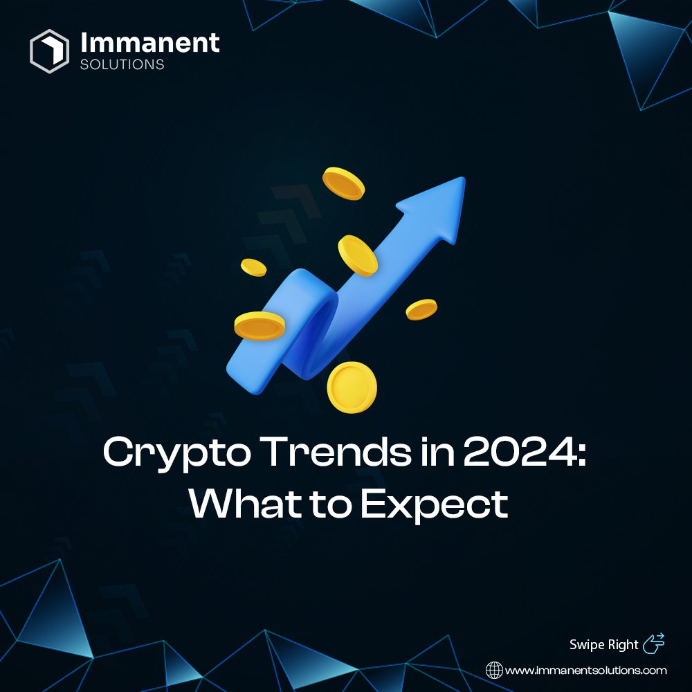 Immanentians's tweet photo. 𝐊𝐞𝐲 𝐓𝐫𝐞𝐧𝐝𝐬 𝐭𝐨 𝐖𝐚𝐭𝐜𝐡 𝐢𝐧 𝟐𝟎𝟐𝟒 𝐟𝐨𝐫 𝐂𝐫𝐲𝐩𝐭𝐨!

Want to dive deeper into this topic? Book a session with our Blockchain Expert by clicking here: https://t.co/tbqsYpFoym

#blockchain #ethereum #solana #defi #SmartContracts  #cosmos #layer2 #dapps https://t.co/hTmjD7WhpB