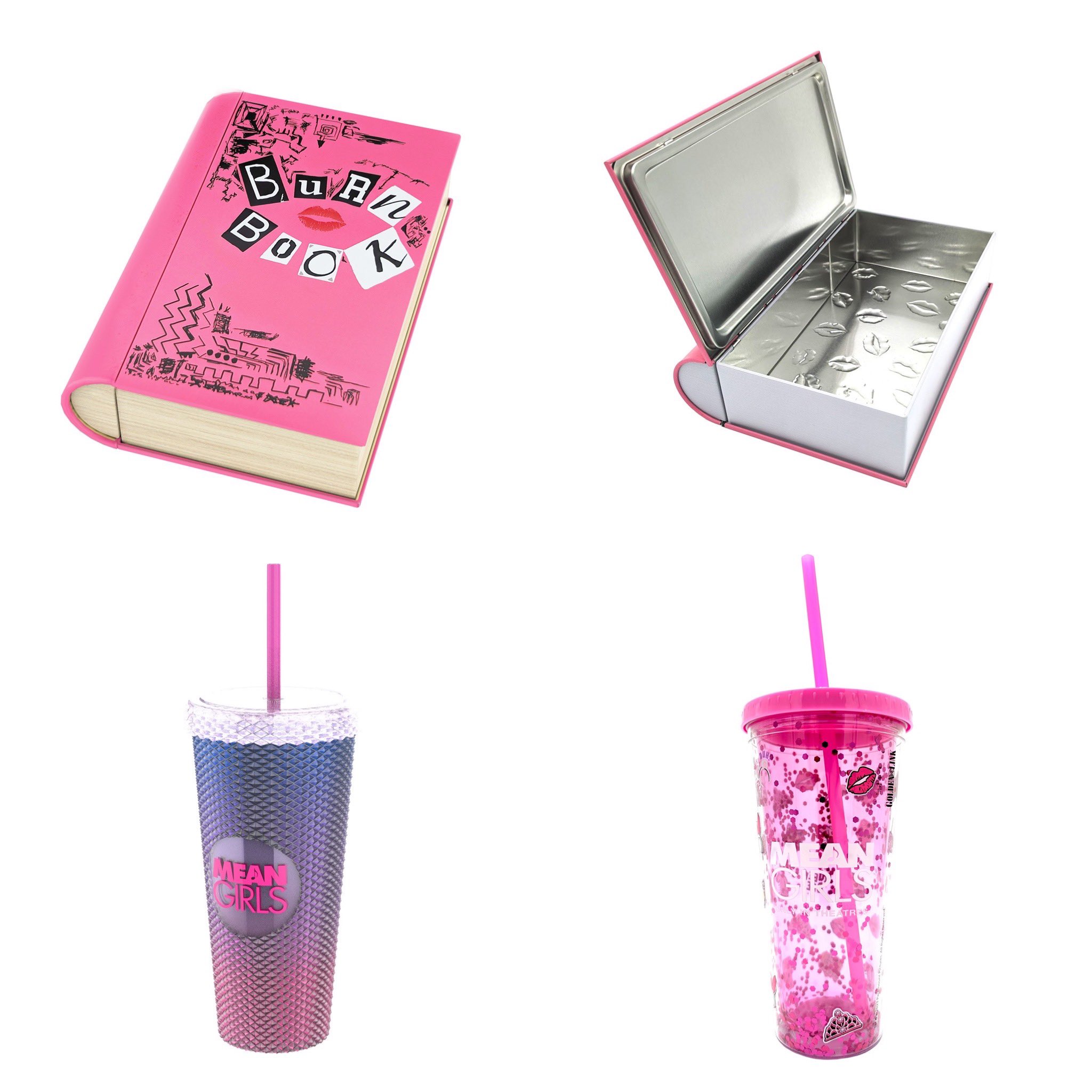 DisTrackers on X: Mean Girls Burn Book Popcorn Tin & cups are releasing  Saturday at AMC! .  . #MeanGirls #Movie #AMC  #Collectibles #Popcorn #DisTrackers  / X