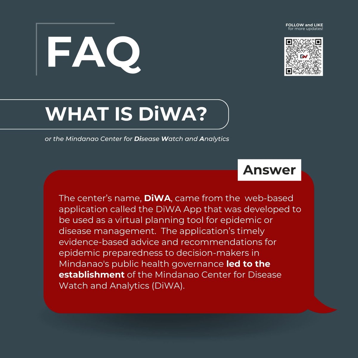 DiWA_phofficial's tweet photo. Unlocking the Future of Health: Did you know that DiWA is an example of 'Research meets Tech'? 🌐💡

Follow us to learn more!

#Health #ResiliencyHub #DataAnalytics https://t.co/8qZiHxKShR