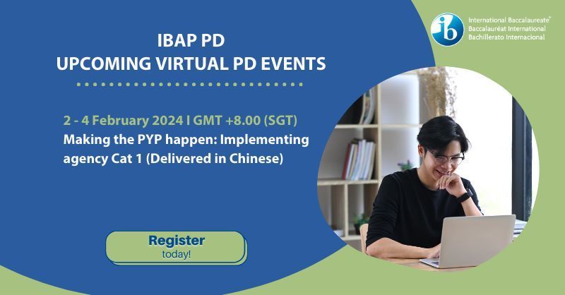 Discover PD opportunities which offer rich learning experiences with our featured PYP workshop: Virtual (GMT+8): bit.ly/3tGBEU2 #IB #pyp
