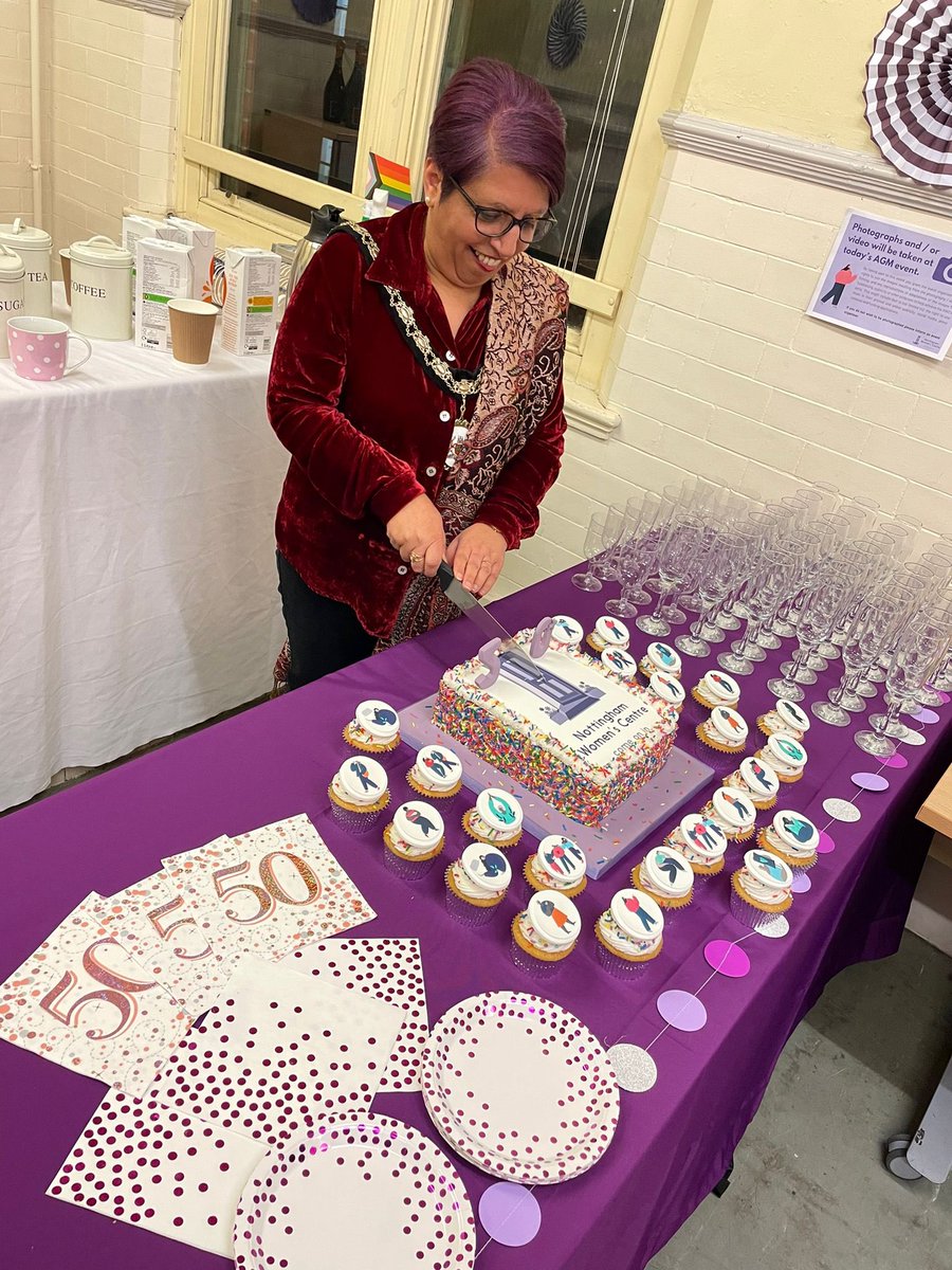 Proud to be a trustee at @nottswomenscent . We celebrated our 50th bday at the AGM. ‘A safe supportive &amp; feminist organisation run by women, for all women.’ #womensupportingwomen