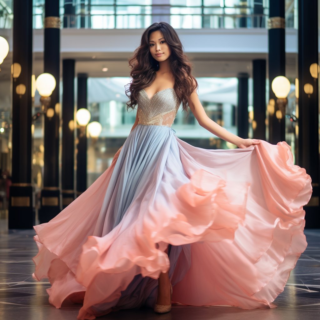 imaisyahharun's tweet photo. Twirl into the spotlight with a stunning flowy dress that exudes charm and elegance. Who needs a red carpet when you have this show-stopping look? #DramaticFashion #Fashionista https://t.co/ZPO9WtfWj1
