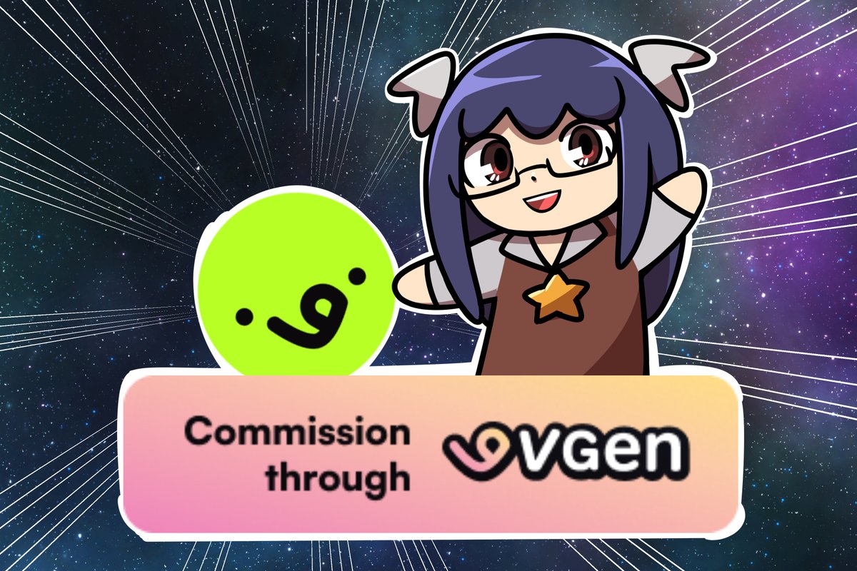 Heyo! I need 4 follows for VGen to reach 10! I'd appreciate it if yall can follow! >u< 
I hope this art drew your attention! hahaa
Follow my twitch too for my colorful personality! hahaa
#VGenOpen #VGen