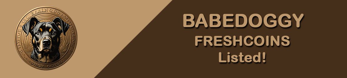 BabeDoggys's tweet photo. BabeDoggy 🚀 Freshcoin listed ✅  

BabeDoggy is currently listed on Freshcoins. Another step in the right direction. 🐶

Freshcoins: https://t.co/diaSv65B6h

#babedoggy #BNBChain #dexview #BNB  #crypto #Cryptocurency #Binance @FreshCoinsIo https://t.co/88aihNjyPS