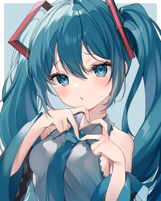 『マスター・・・こ、こうですか?』#初音ミク 