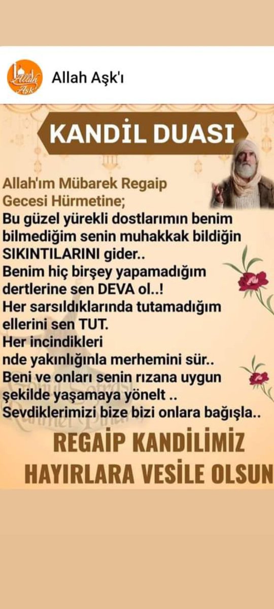 #RegaibKandili Kandilimiz mübarek olsun 🤲