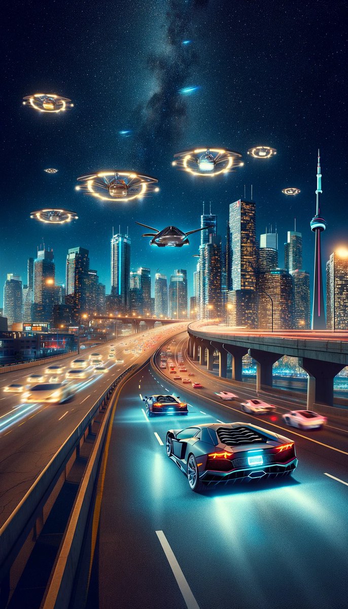 Gardiner Expressway 
Year 2050 
Toronto 🇨🇦

🌐 AIBROKERTECH.COM 

#chatgpt4 #aigeneratedart 
#FutureTech