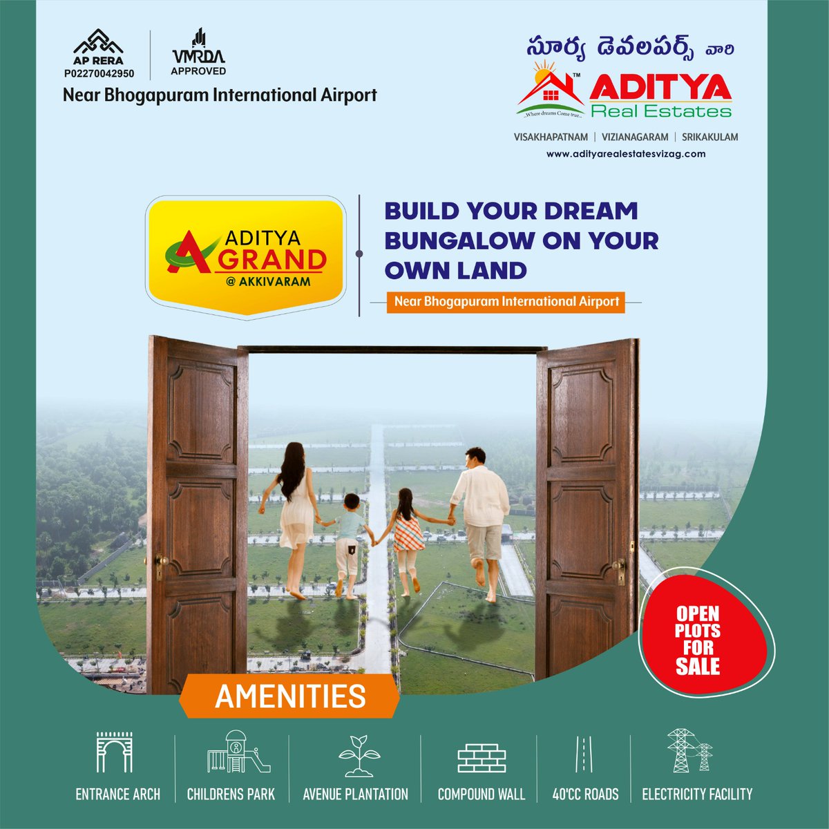 AdityReal's tweet photo. Looking to invest in your future, but tired of promises that crumble like stale cookies? Aditya Grand crafting smart, sustainable growth, is here to offer a refreshing reality.
Secure your plot at Aditya Grand today and watch your wealth bloom.
#build #bungalow #yourownland https://t.co/RkpqBnJEoo