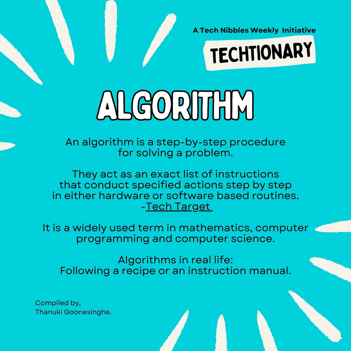 thanuki_g's tweet image. The word &apos;algorithm&apos; is on everyone&apos;s lips, from TikTok to Instagram. 

But what does this term refer to?

Level up your vocab, stay savvy with ‘#Techtionary’.
