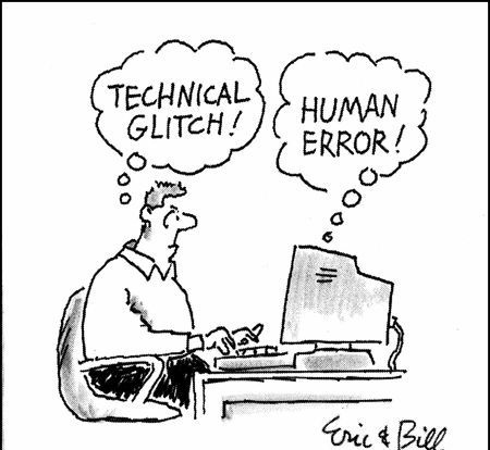 Caught in a tech-tangle: when you blame the computer for a glitch, but it turns out it's just a classic case of 'human error 404.

Embracing the lighter side of #techlife – where the struggle is real, the errors are human, and the laughter is the best #debugging tool. 

So here's