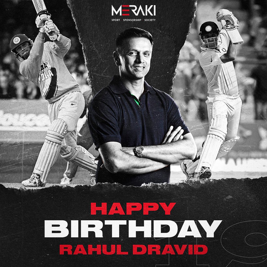 Wishing Rahul Dravid a joyous birthday! His grace and unwavering determination have not only left an indelible mark on cricket but also continue to be a beacon of inspiration for us and a billion others. 🎉🙌