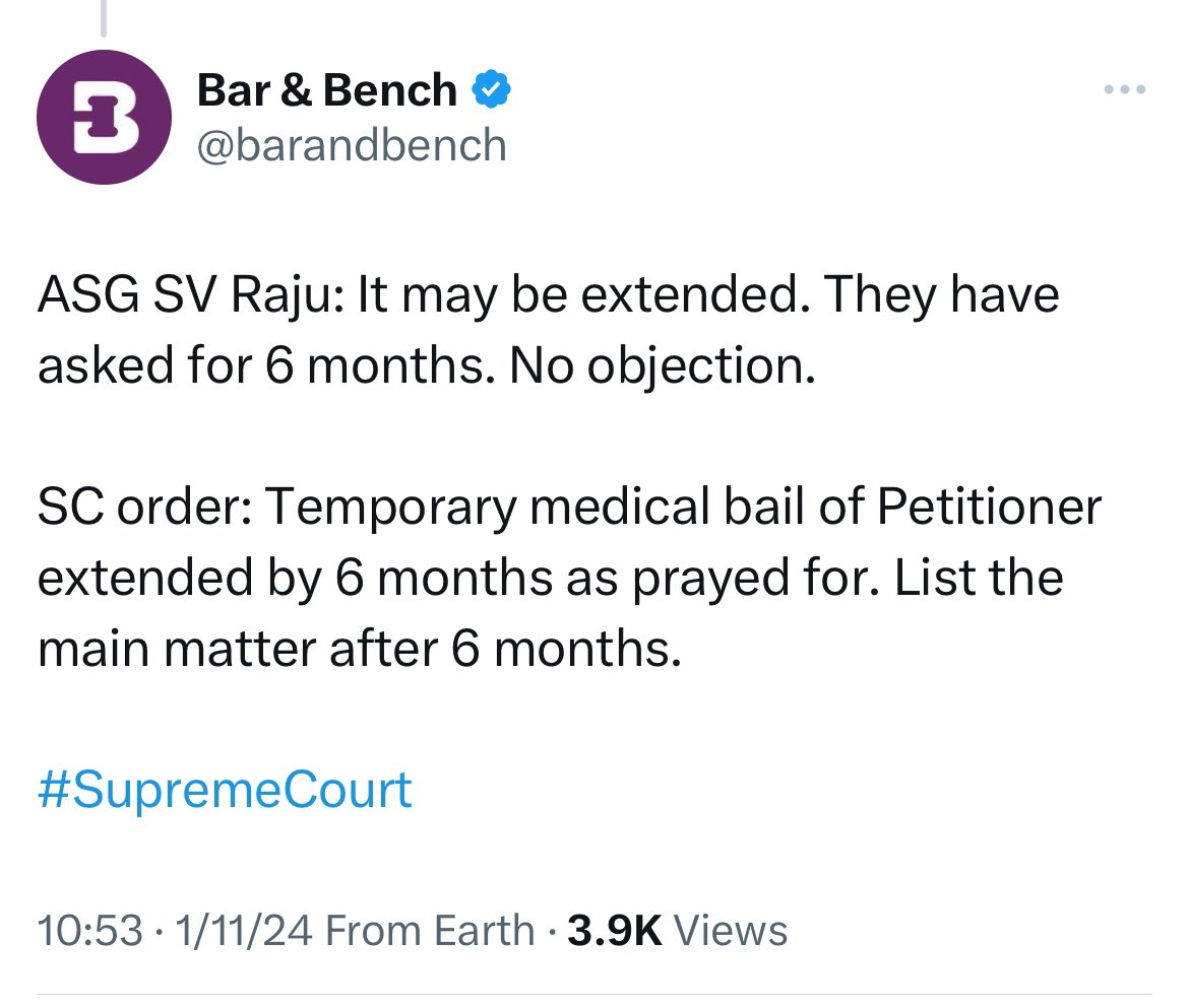 SaketGokhale's tweet photo. After Nawab Malik joined Ajit Pawar’s BJP-allied faction in Maharashtra a few weeks ago, the ED now says it has “no objection to extending his bail”. 

They object, however, against bail for Sanjay Singh &amp; Manish Sisodia. 

The BJP-ED washing machine works openly with no shame. https://t.co/NLmR8xpi3l