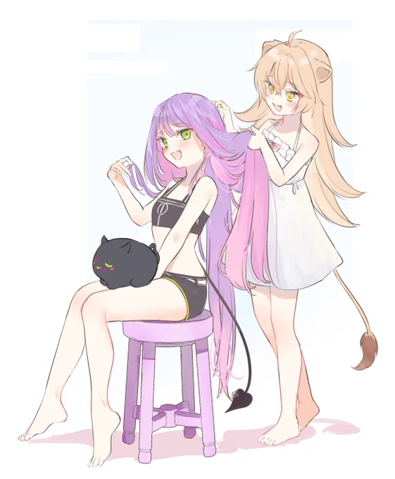 次はどんな髪型にしようか  #るるどらいおん #TOWART