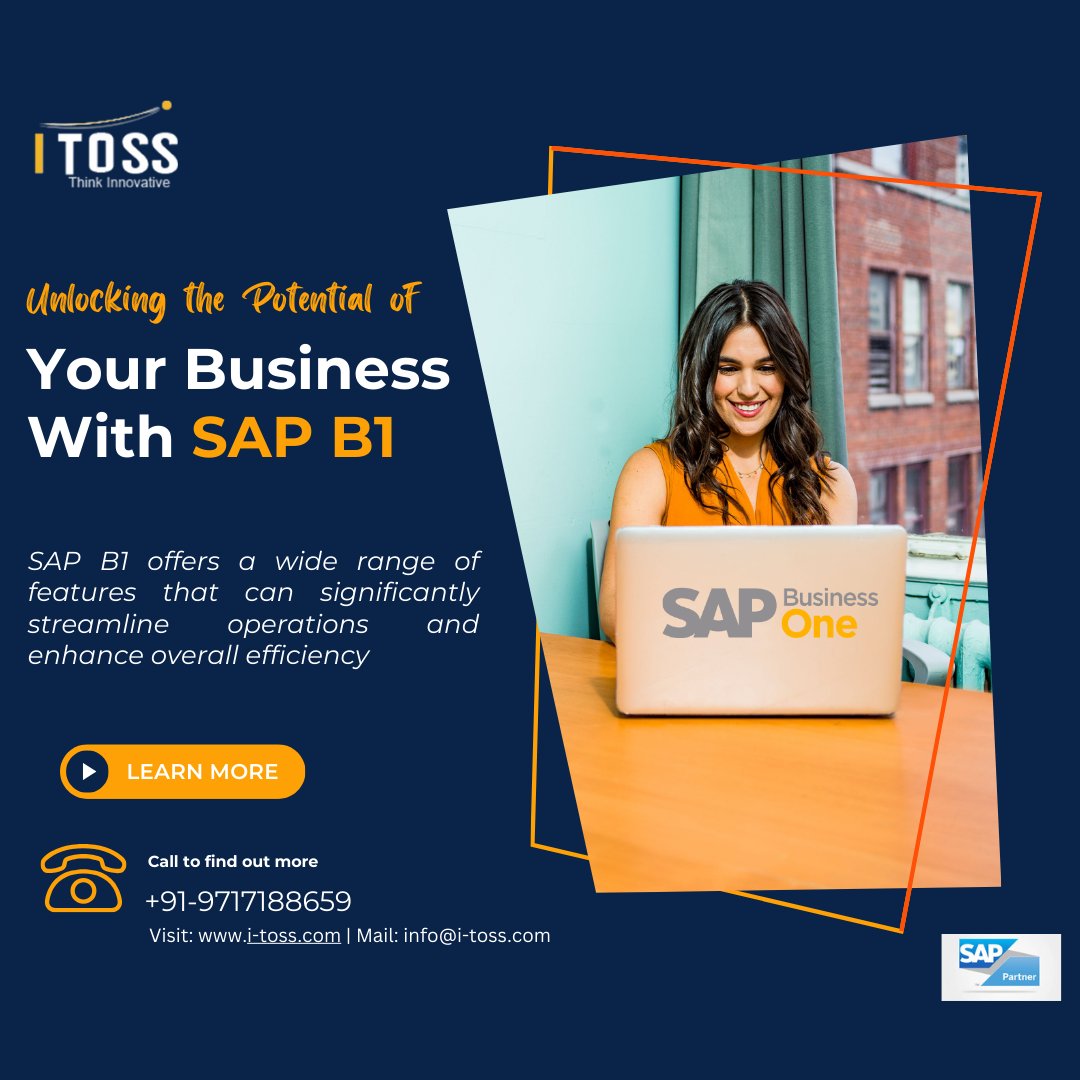 ItossLtd's tweet photo. SAP Business One offers a wide range of features that can significantly streamline operations and enhance overall efficiency

Visit: https://t.co/bBzixY3bzR | Mail: info@i-toss.com
Call: +91-9717188659

#ERPSoftware #tradingIndustry #BesttradingERPSoftware #ERPSoftwareSolutionsin https://t.co/NKkzfjX4PP