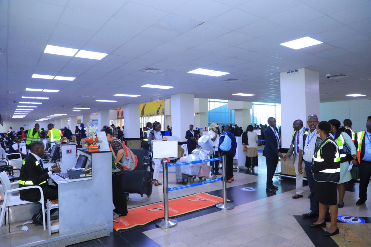 TourismBoardUg's tweet photo. As we prepare to host #NAMSummitUg2024 and #G77ChinaSummitUg24, Entebbe International Airport is unveiling new horizons.

Step into a world of convenience and modernity as Uganda welcomes you with open arms. 
 
Letting you to experience a seamless journey from touchdown to your chosen destination. Our state-of-the-art facilities ensure your arrival is as smooth as the landscapes you're about to explore.

Extend your stay, discover our national parks, embrace our heritage, and let Entebbe Airport be your portal to an unforgettable experience.

#ExploreUganda #NAMSummitUg2024 #G77ChinaSummitUg24