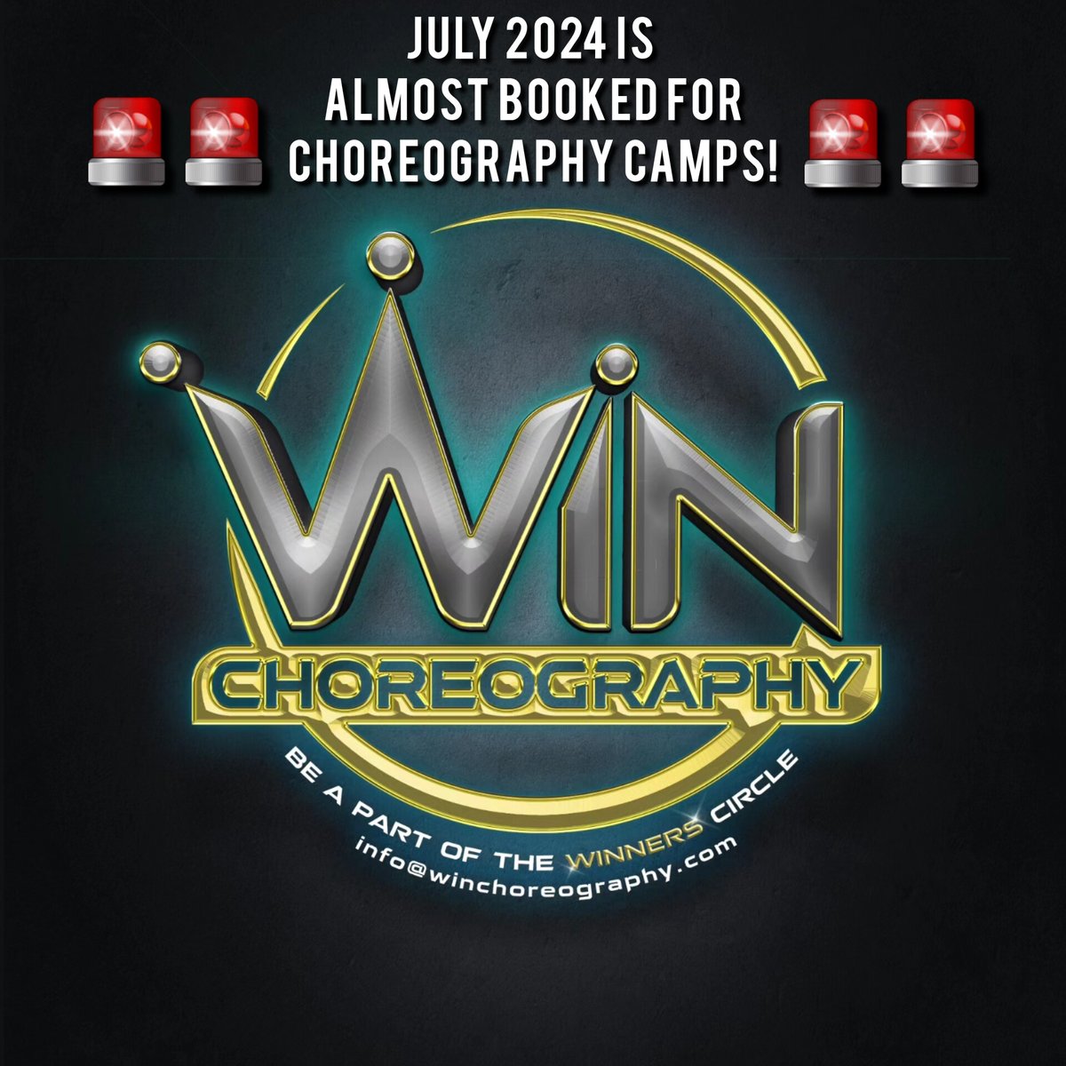 Haven't even opened my calendar for bookings yet. 

#Blessed
#WINChoreography