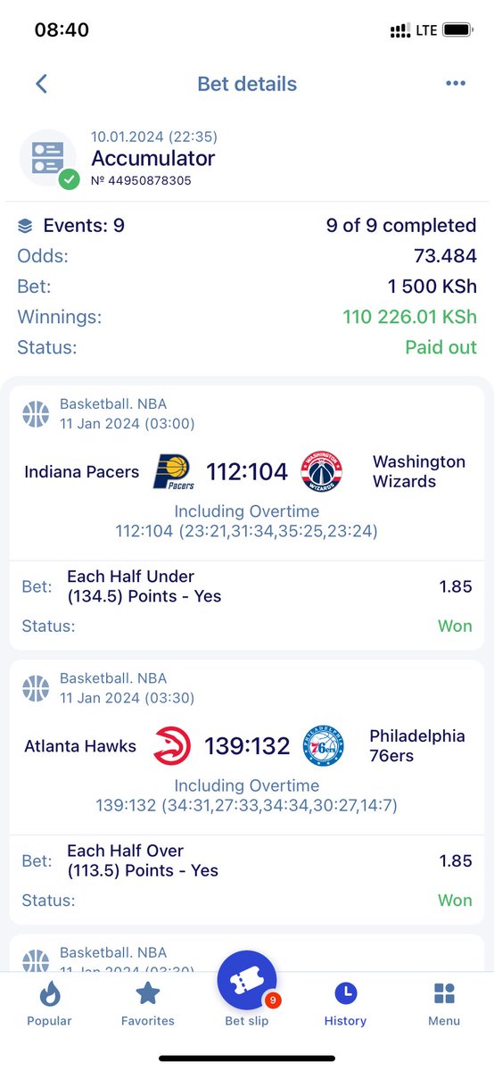 LevyKingTips's tweet photo. 110,000ksh BOOM💰💰💰 si juju ni maombi. Congratulations To all who played 🥳🥳
 NBA🥳🥳💰💰💰

Give me 200 retweets nipeane stake hiyo 10k ya juu https://t.co/6YFn0LCUxX