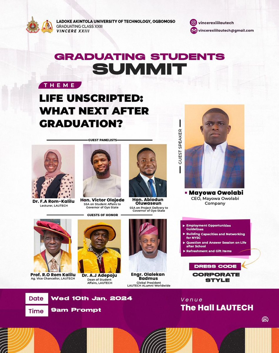 IamVickyJ's tweet image. Diving into the corporate world at the Life Unscripted Summit! 💼 Today&apos;s lessons: decoding life after graduation. Excited for the journey ahead! 🌐 
Day 2
#LifeUnscripted 
#NewBeginnings
#CorporateDay
 #FYBWeek
#vincerexxiiilautech
#LastDaysAtUni