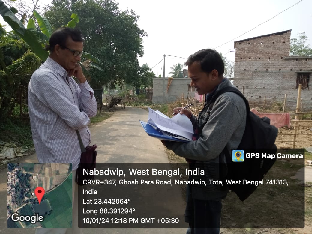 Jalaj_wii's tweet image. पश्चिम बंगाल के नादिया जिले में भारतीय वन्यजीव संस्थान, देहरादून, NMCG-WII जलज परियोजना के अंतर्गत श्रीनाथपुर गांव, मायापुर  में आजीविका सर्वेक्षण किया गया। साथ ही जलीय प्रजातियों के संरक्षण के लिए लोगों को प्रोत्साहित  किया।

 @namamigange #livelihoodproject