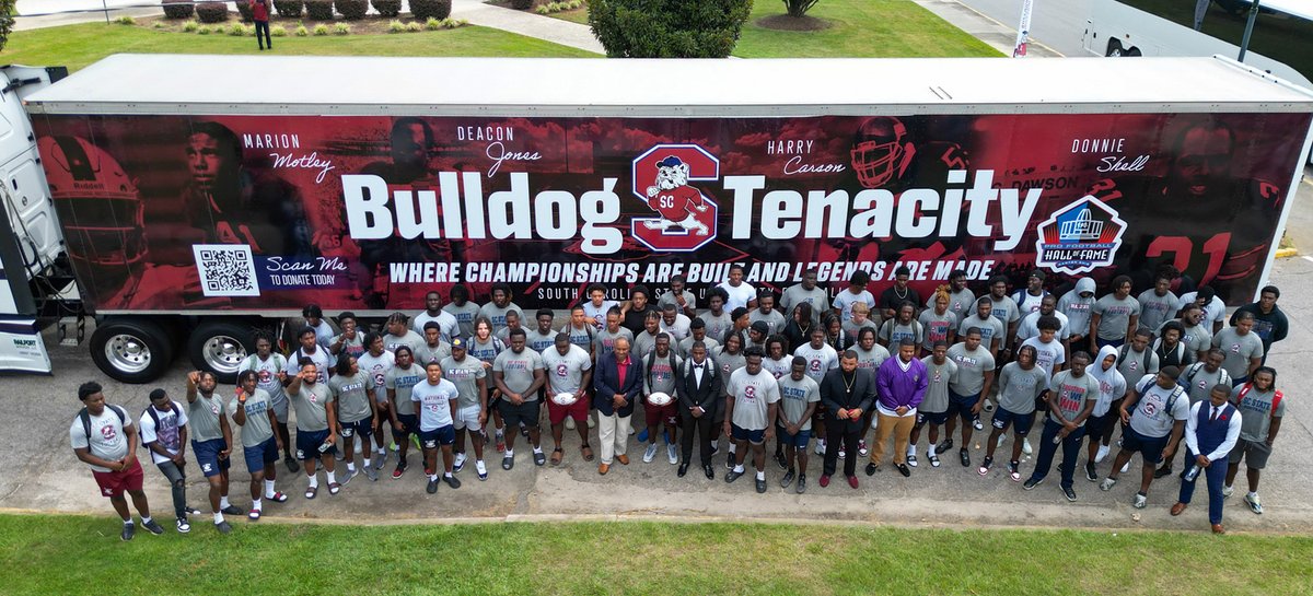 Go Dogs!

🏟️ Oliver C. Dawson Stadium🐶
✔️ Capacity: 22,000+
📍 Orangeburg, SC
🏠 of 130+ NFL Players and 4 NFL Hall of Famers
🏆 18x MEAC Champs
💍8x HBCU National Champs: 
(1976, 1977, 1981, 1982, 1994, 2008, 2009, 2021)

Dig Deep with Bulldog Tenacity!!!

#fearthebite