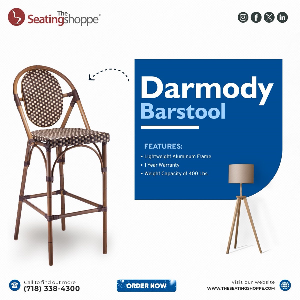 SeatingShoppe's tweet image. Elevate your bar game with the Darmody Barstool!

Say goodbye to flimsy furniture &amp;amp; hello to our Darmody Barstool!  enjoy peace of mind with a solid 1-year warranty.

Visit bitly.ws/37dxH 

#TheSeatingShoppe #DarmodyBarstool #HomeBarEssentials #UpgradeYourHome