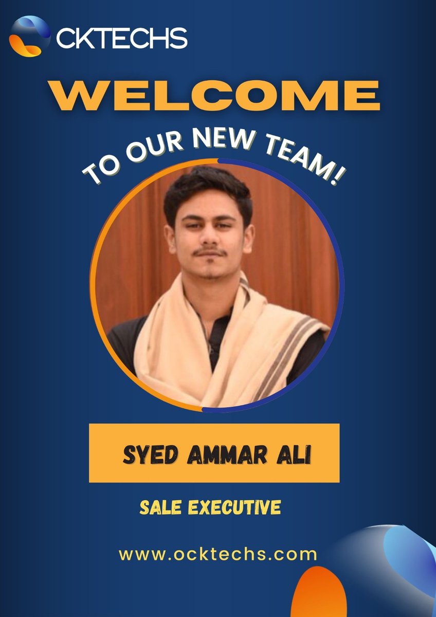 OckTechs's tweet photo. πππ₯ππ¨π¦π ππ¨ ππ‘π ππππ¦
Syed Ammar Ali
Weβre so excited youβve decided to join Ock Techs We believe youβre going to be a valuable asset to our work here, and are so excited to get to know you as we work on exciting projects here together.
#ocktechs #NewHire https://t.co/oLlm7zbQbB