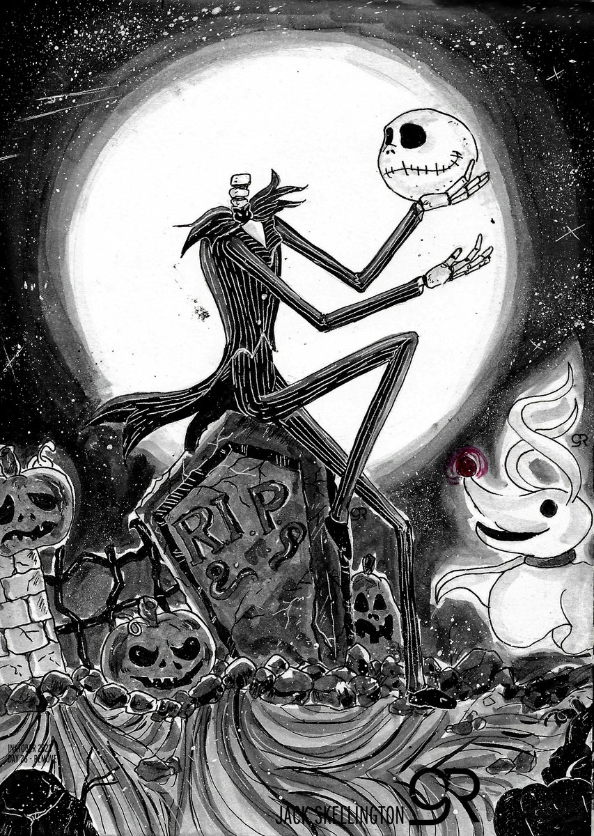 Rawrel's tweet photo. InkTober 2023 - Día 26
Remove - Jack Skellington

#Inktober #Inktober2023 #InktoberRemove #Day26 #TheNightBeforeChristmas #JackSkellington #Remove #Fanart #traditionalart #Ink #Sketch https://t.co/k2xnF31LeK