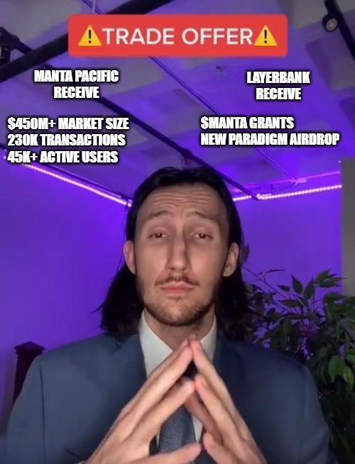 Mad's Crypto ๐ถ (@madscrypto_) on Twitter photo <a href="/LayerBankFi/">LayerBank</a> GROWTH ON <a href="/MantaNetwork/">Manta Network (๐ฑ,๐ฑ)</a> IS JUST.... INCREDIBLE ๐คฏ
Accumulated more than 230K contract interactions since its integration, with whopping 46K+ in the last 7 days alone!
This tx number representing 7.5% of total #MantaPacific txs by a single DApp! ๐
๐งต๐ 1/ <a href="/LayerBankFi/">LayerBank</a> GROWTH ON <a href="/MantaNetwork/">Manta Network (๐ฑ,๐ฑ)</a> IS JUST.... INCREDIBLE ๐คฏ
Accumulated more than 230K contract interactions since its integration, with whopping 46K+ in the last 7 days alone!
This tx number representing 7.5% of total #MantaPacific txs by a single DApp! ๐
๐งต๐ 1/