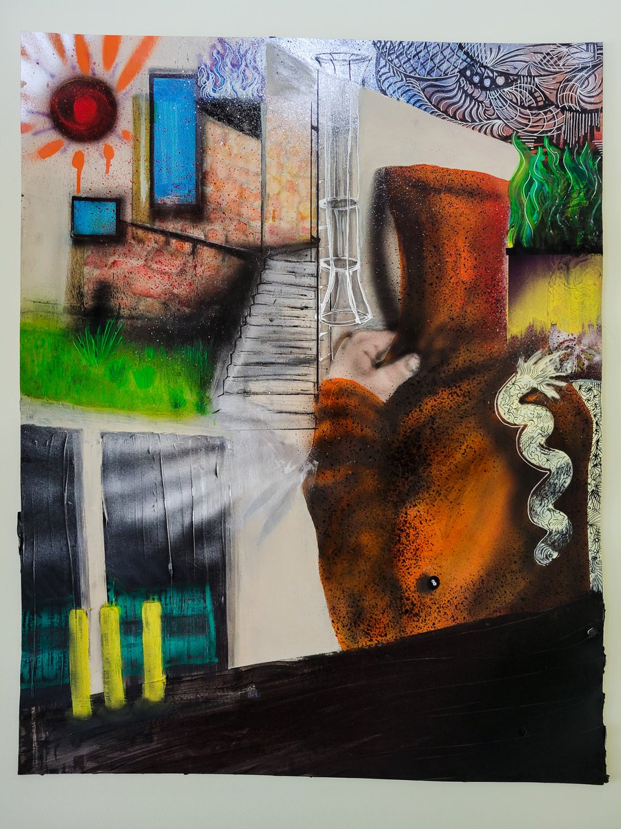 Klevart's tweet image. Part of my poster series on my website 
#art #artist #klev #comtemporaryart #mixedmedia #abstractart #modernart #graffitiart #ArtistOnTwitter #illustration #illustrator #design #yyc #graffiti #color #figurativeart #expressionism  #perspective #fineart  #drawing #lineart #acrylic