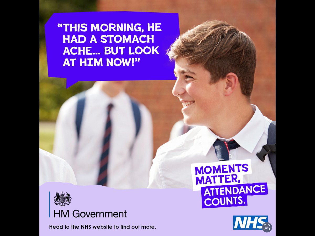 llobacademy's tweet photo. From the first day of term to the last, the small moments in a school day make a real difference to your child. #AttendanceCounts https://t.co/0JxTWGC24V