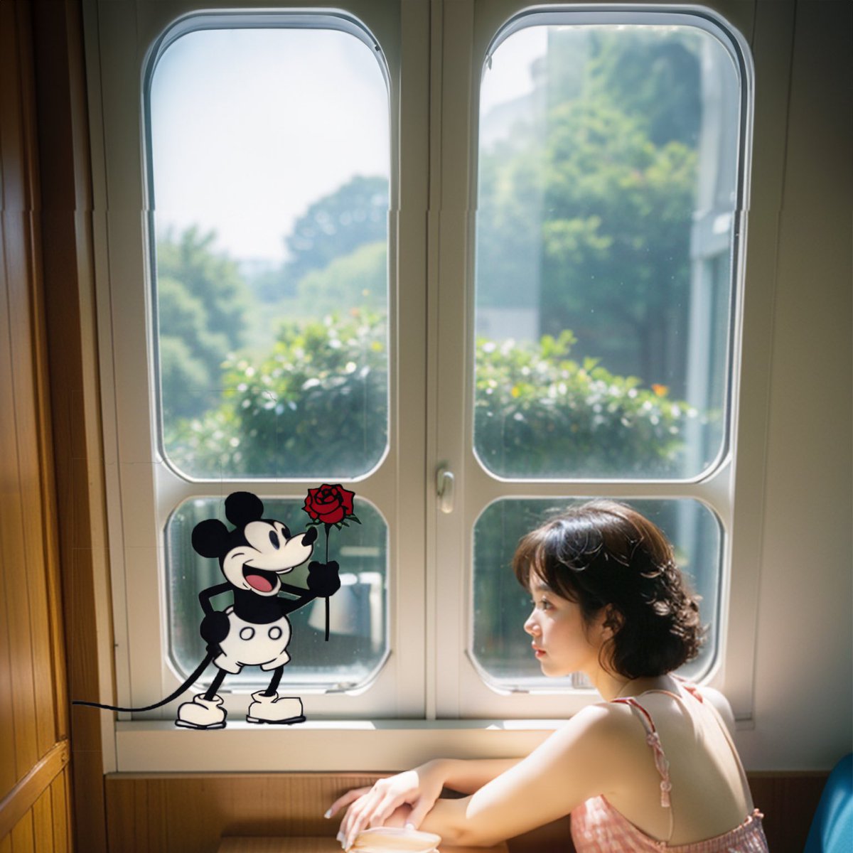 AIPickofficial's tweet photo. “Thank you for Mickey's rose 🌹, Mickey guards the joy of your childhood  ——  Disney ”🥳🥳
#Disney #MICKEY #AIGC #Aipick https://t.co/wu6dZO5ABI